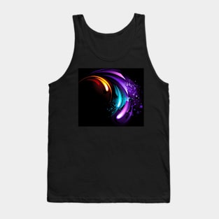 Abstract purple crystal Tank Top